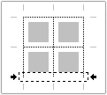 外枠の白い線