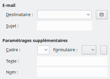 Image de la boîte de dialogue Hyperlien d'e-mail
