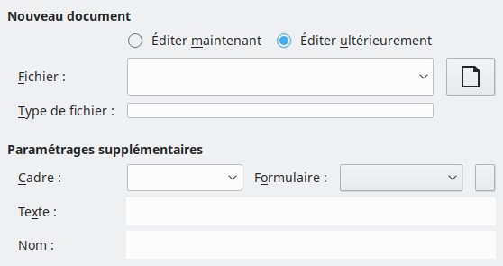 Image de la boîte de dialogue Hyperlien de nouveau document