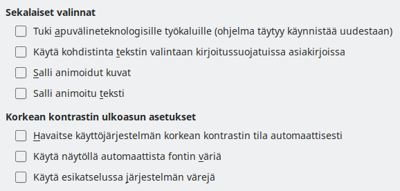 Options Accessibility Dialog Image