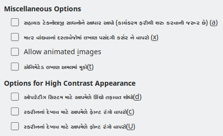 Options Accessibility Dialog Image