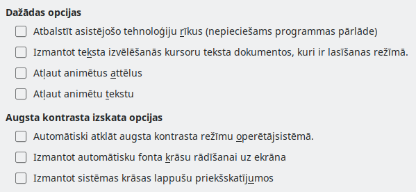 Options Accessibility Dialog Image