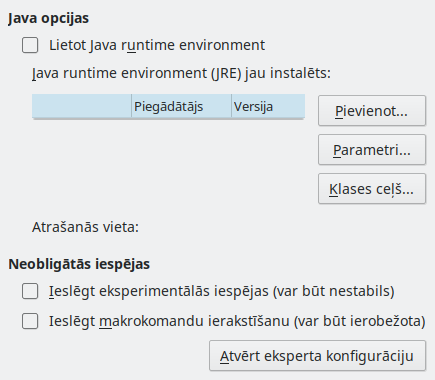 Options Advanced Dialog Image