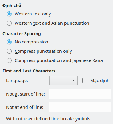 Options Asian Dialog Image
