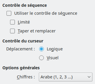 Image de la boîte de dialogue Option CTL