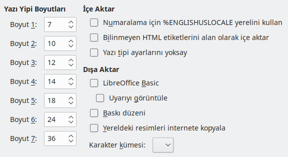 Options HTML Dialog Image