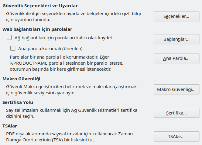 Options Security Dialog Image