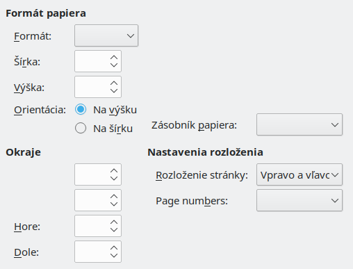 Page format tab page