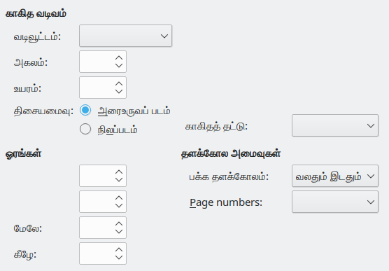 Page format tab page