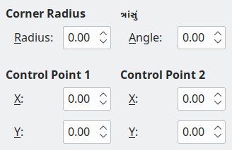 Slant and Corner Radius tab page