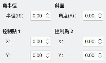 Slant and Corner Radius tab page