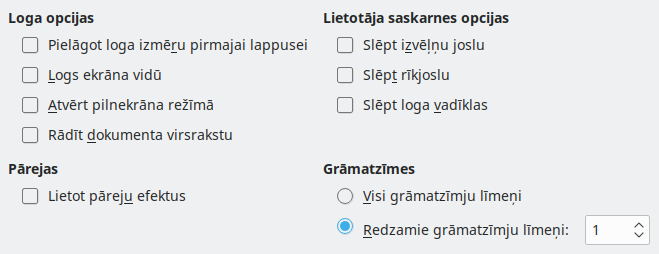PDF Export User Interface Options Dialog Image