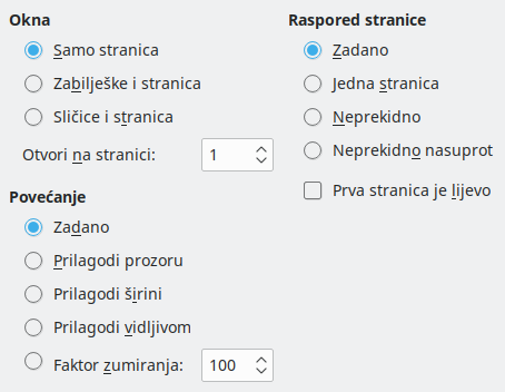 PDF Export View Options Dialog Image