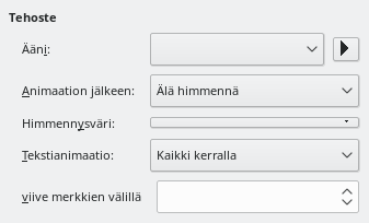Enhanced Animation Effects Dialog