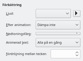 Enhanced Animation Effects Dialog