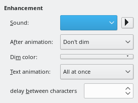 Enhanced Animation Effects Dialog