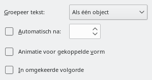 Dialoogvenster Tekstanimatie