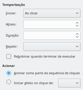 Caixa de diálogo Animação temporizada personalizada