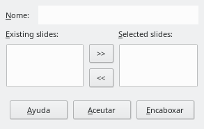 Define Custom Slide Show Dialog
