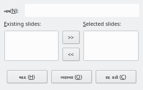 Define Custom Slide Show Dialog