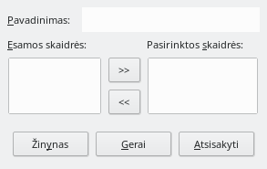 Pateikties demonstravimo aprašymo lango nuotrauka
