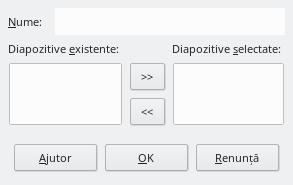 Define Custom Slide Show Dialog