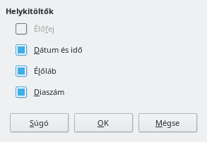 Master Layout Dialog