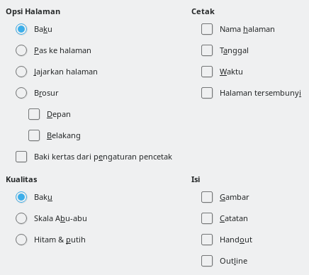 Impress Print Options Dialog