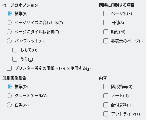 Impress Print Options Dialog