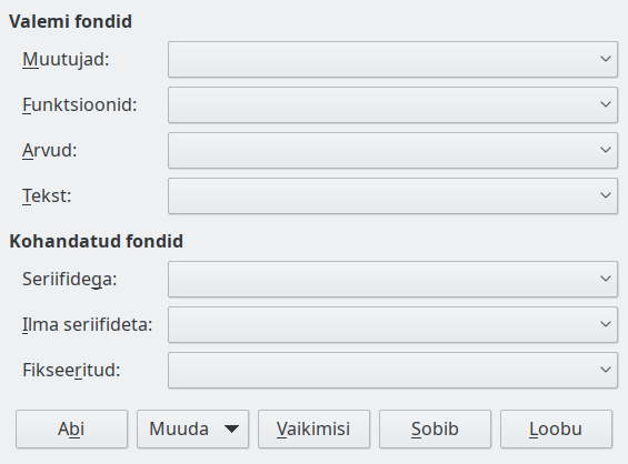 Fonditüübi dialoog