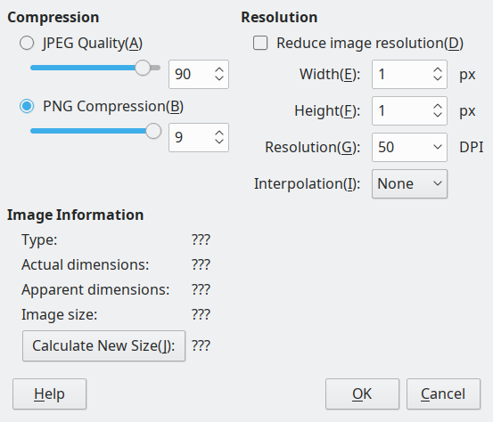 压缩图像对话框