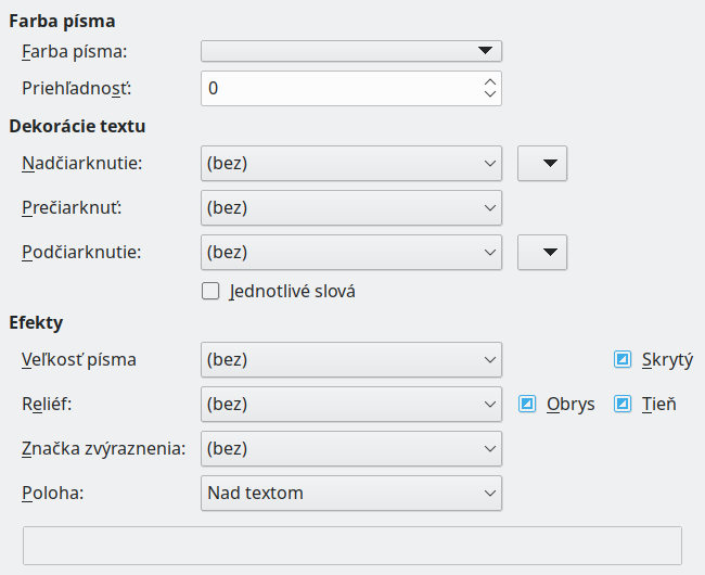 Font Effects Page Dialog Image