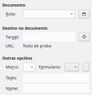 Imaxe da caixa de diálogo Páxina de Hiperligazóns