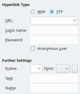 Hyperlink Internet Dialogue Box Image