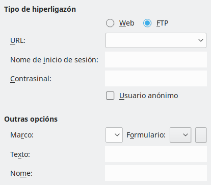 Imaxe da caixa de diálogo Internet de Hiperligazón
