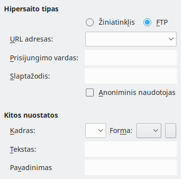 Interneto hipersaito lango nuotrauka