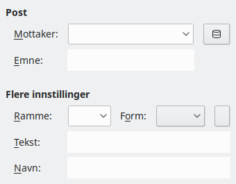Dialog for hyperkobling mail