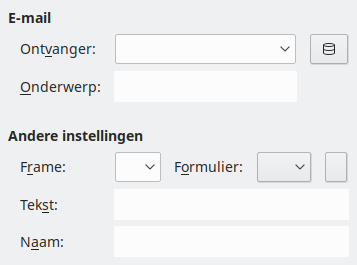 Afbeelding van dialoogvenster Hyperlink - E-mail