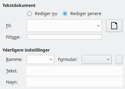 Billede af dialogen Hyperlink – Nyt dokument