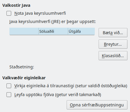 Options Advanced Dialog Image