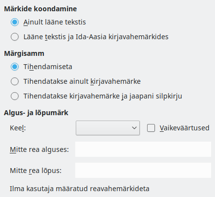 Ekraanipilt Ida-Aasia keelesätete dialoogist