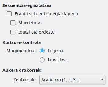 Aukeren 'CTL' elkarrizketa-koadroaren irudia