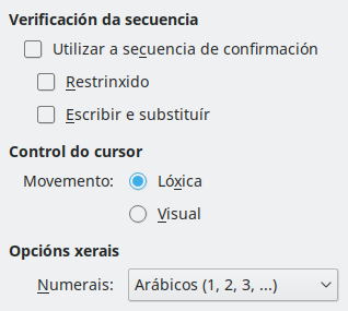 Imaxe da caixa de diálogo CTL de Opcións