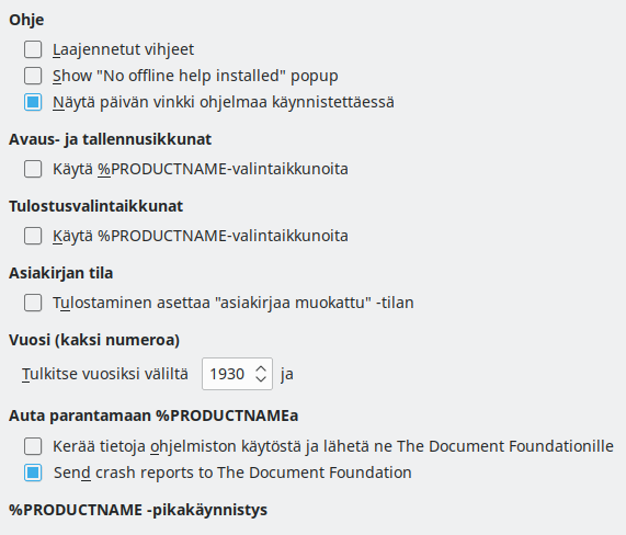 Options General Dialog Image