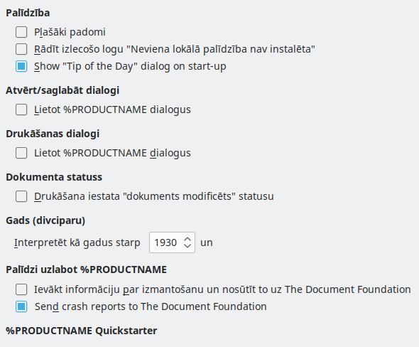 Options General Dialog Image