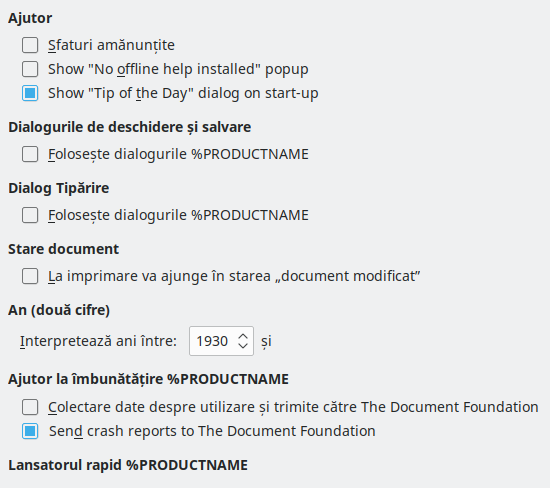 Options General Dialog Image