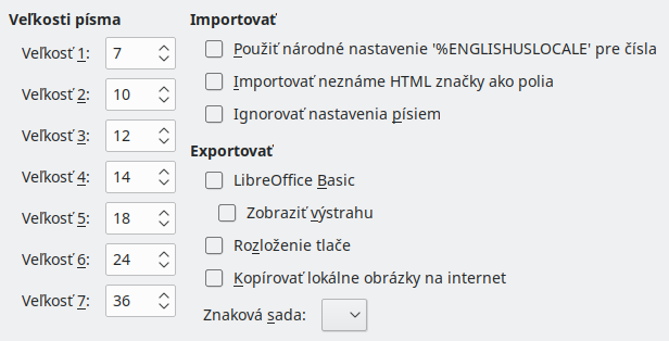 Options HTML Dialog Image