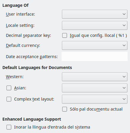 Options Language Dialog Image