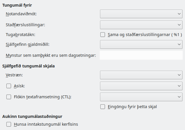 Options Language Dialog Image