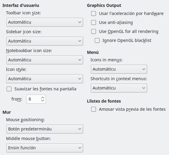 Options View Dialog Image